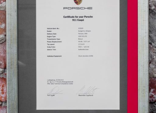 Certyfikat Porsche 911